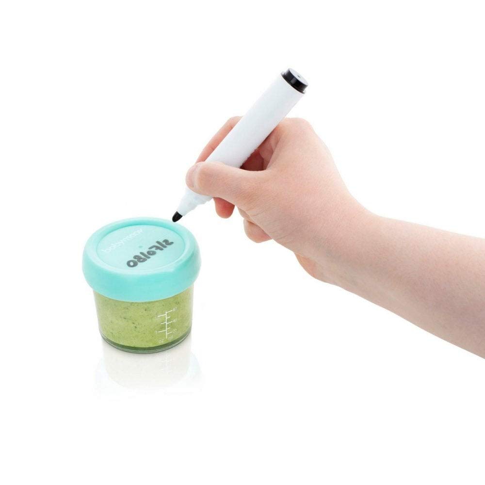 Babymoov Babybols Lot de Pots de Conservation Verre 4x100ml & 4x220 ml - Couvercles Hermétiques