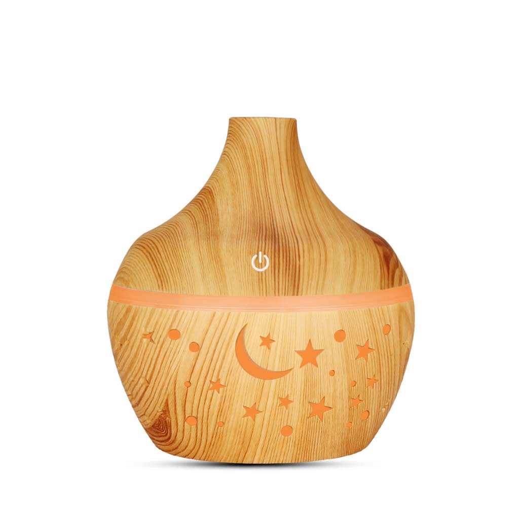 Diffuseur d'Huiles Essentielles 300ml – Humidificateur Ultrasonique avec Veilleuse LED