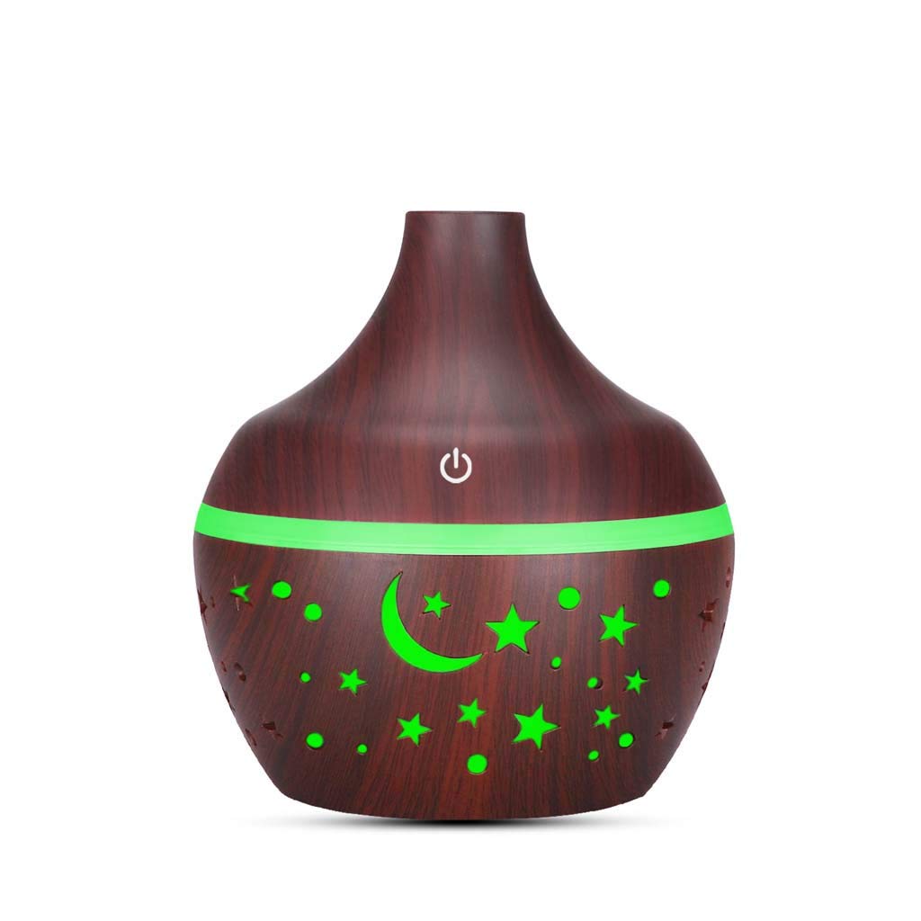 Diffuseur d'Huiles Essentielles 300ml – Humidificateur Ultrasonique avec Veilleuse LED
