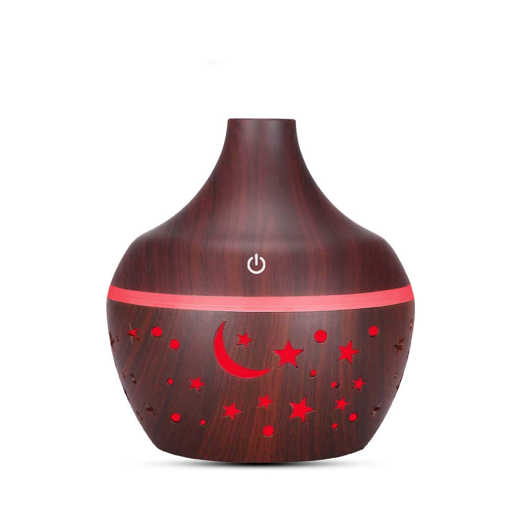 Diffuseur d'Huiles Essentielles 300ml – Humidificateur Ultrasonique avec Veilleuse LED