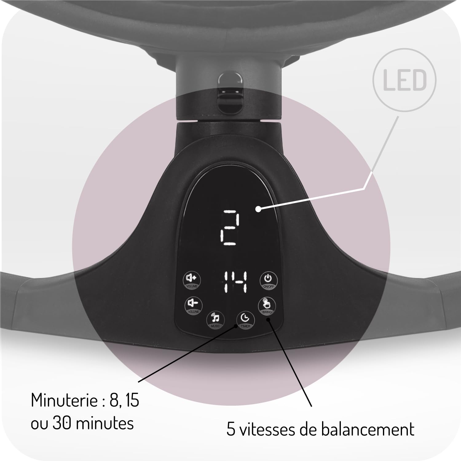 Balancelle Bébé Bluetooth MoMi