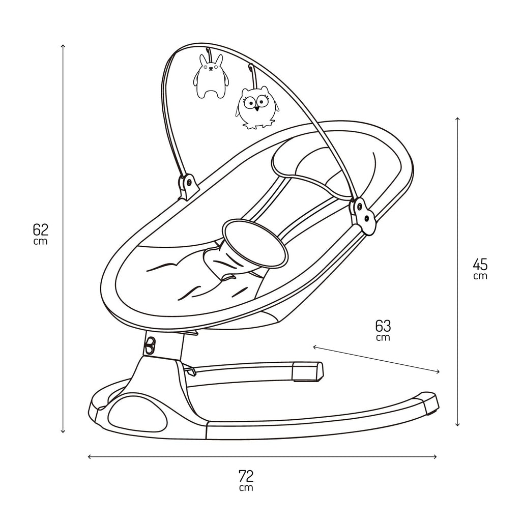 Balancelle Bébé Bluetooth MoMi