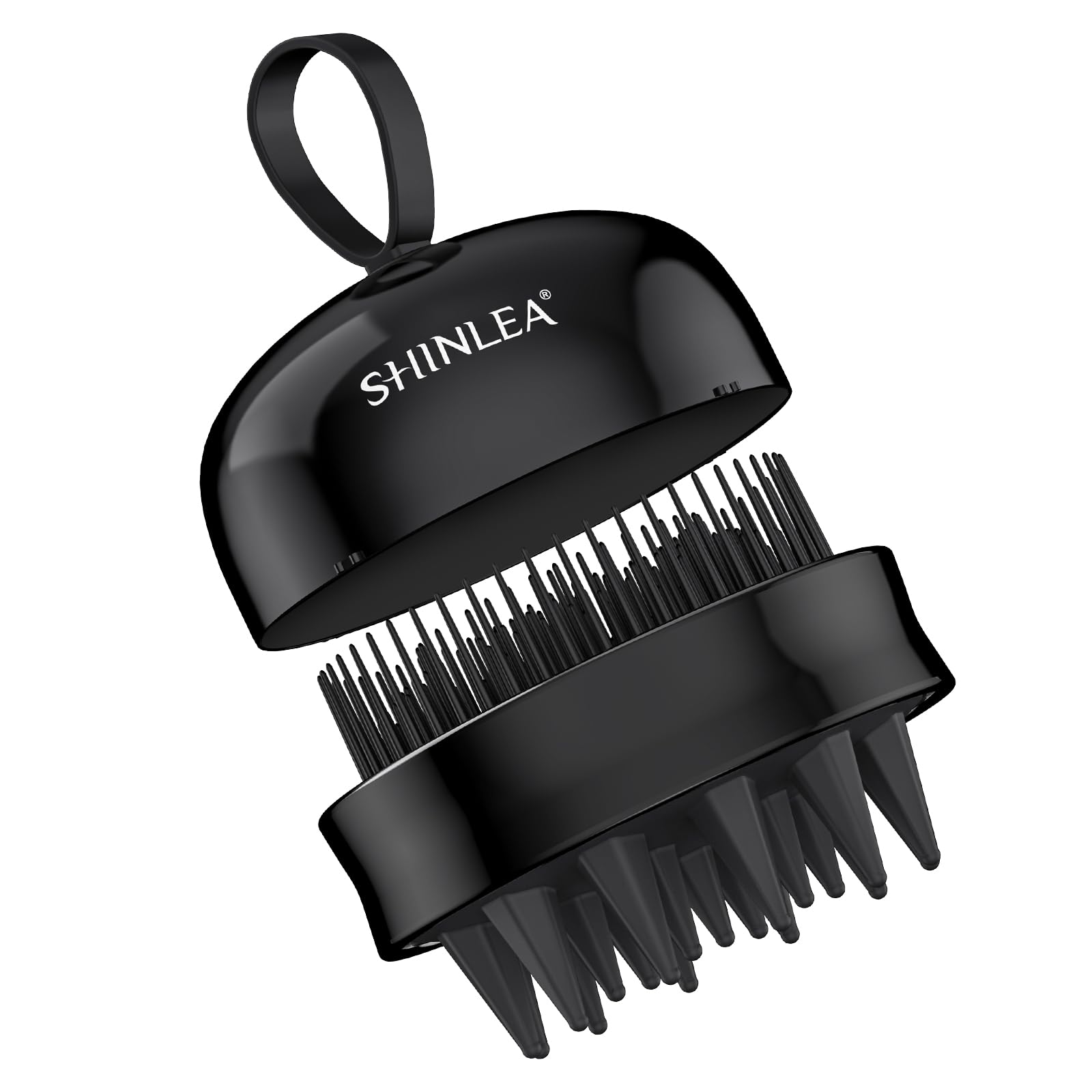 SHINLEA Brosse Massage Cuir Chevelu - Scalp Massager pour Nettoyage en Profondeur, Brosse à Cheveux en Silicone à Double Face, Exfoliation Réduit les Pellicules, pour Cheveux Humides & Secs