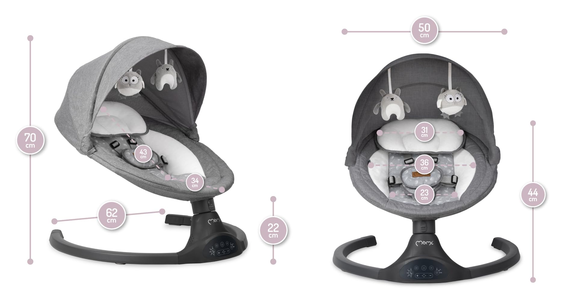 Balancelle Bébé Bluetooth MoMi