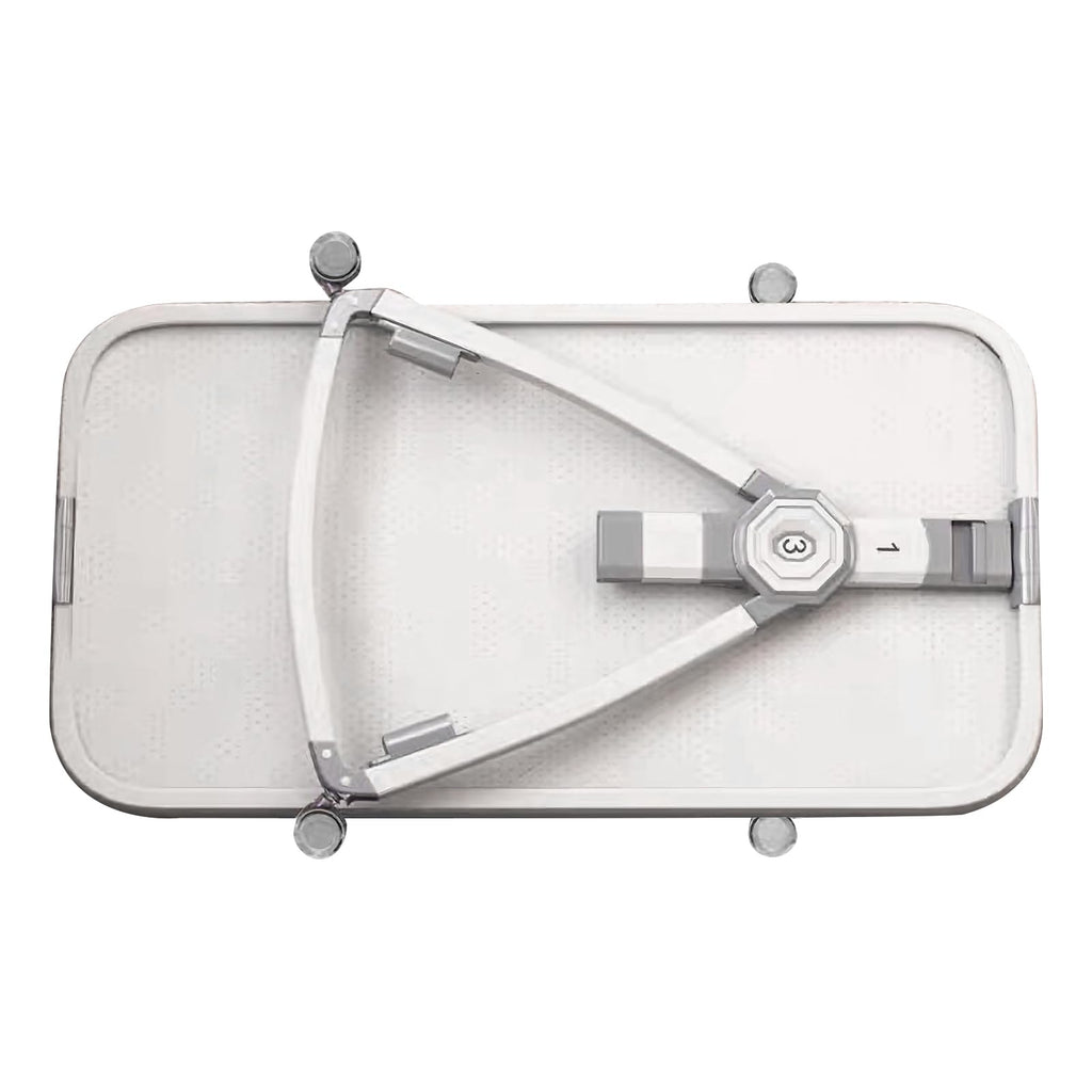 HUOLE Lit Cododo Bebe Berceau Bebe à 4 Niveaux, Couffin pour Dormir Ensemble en Toute Sécurité, Lit d'enfant Portable Facile à Plier pour Nouveau-né/Nourrisson-104 * 52 * 100-110 cm - Blanc cassé