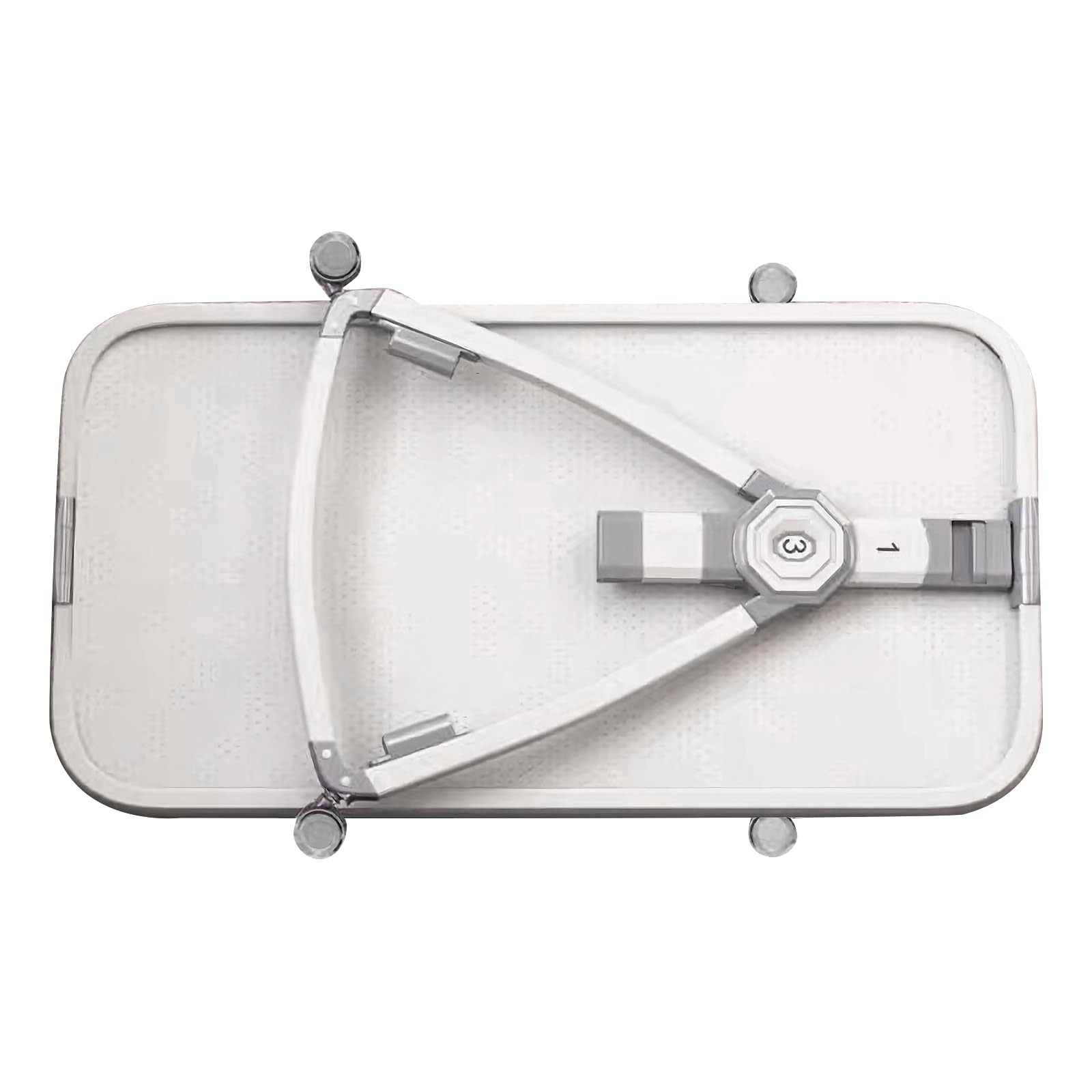 HUOLE Lit Cododo Bebe Berceau Bebe à 4 Niveaux, Couffin pour Dormir Ensemble en Toute Sécurité, Lit d'enfant Portable Facile à Plier pour Nouveau-né/Nourrisson-104 * 52 * 100-110 cm - Blanc cassé