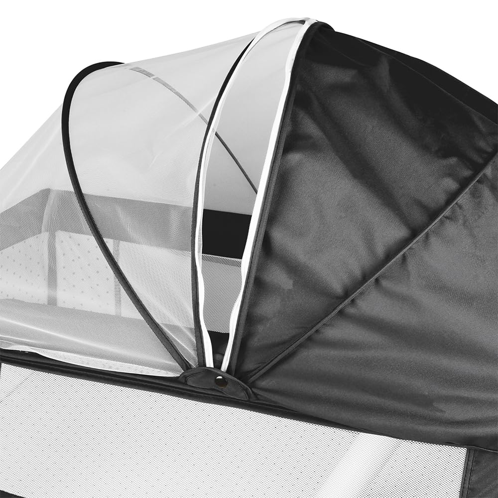 HUOLE Lit Cododo Bebe Berceau Bebe à 4 Niveaux, Couffin pour Dormir Ensemble en Toute Sécurité, Lit d'enfant Portable Facile à Plier pour Nouveau-né/Nourrisson-104 * 52 * 100-110 cm - Blanc cassé