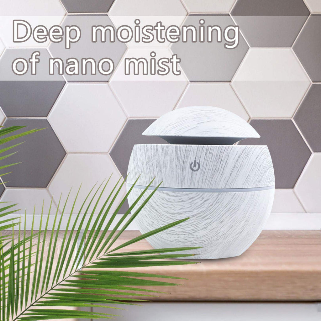 Diffuseur d'Huiles Essentielles 300ml – Humidificateur Ultrasonique avec Veilleuse LED