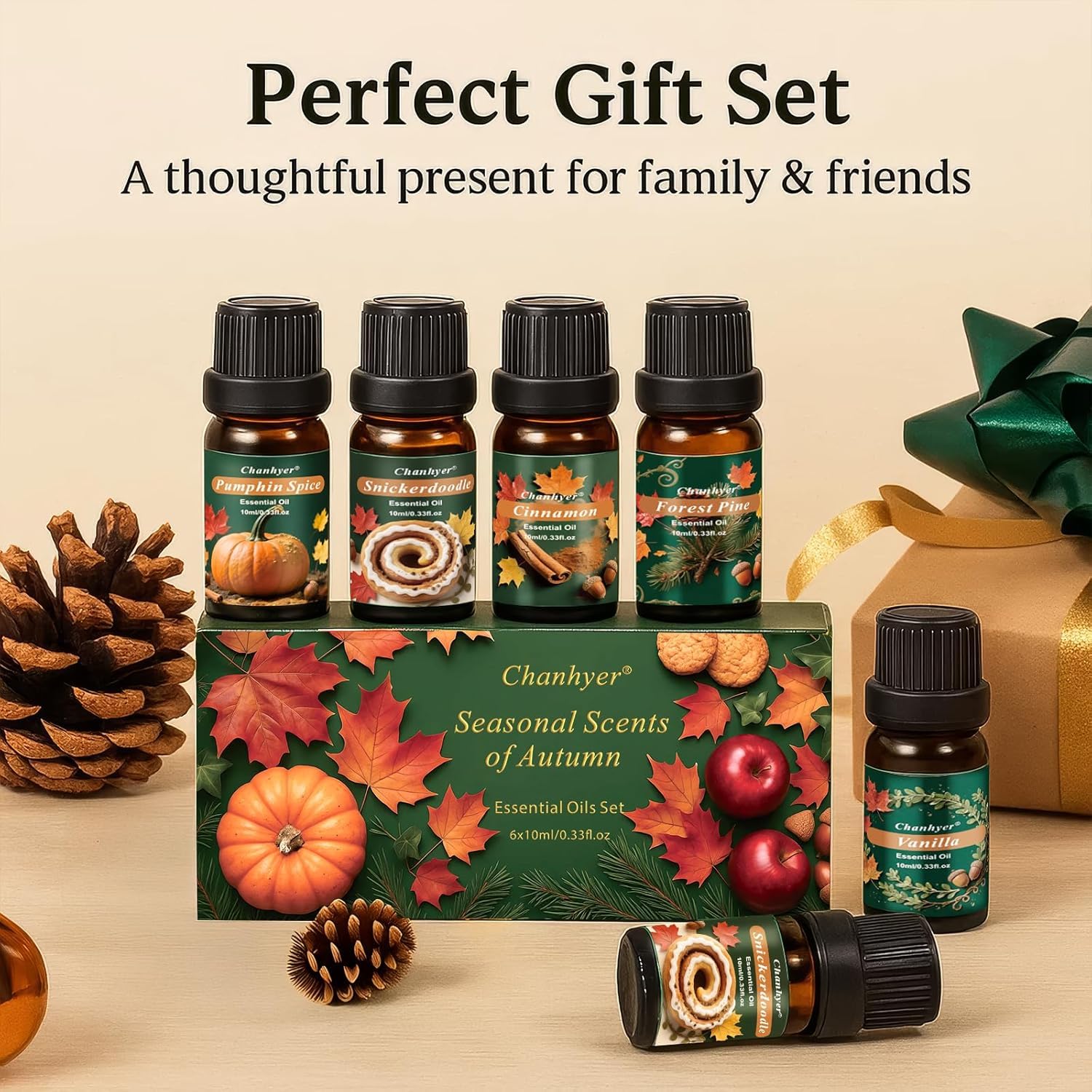 Coffret d'Huiles Essentielles Clean 6 x 10ml – Linge Frais, Coton, Poudre Douce, Menthe Poivrée, Maison Propre, Parfum Savon pour Diffuseur, Parfum d'Ambiance à la Maison