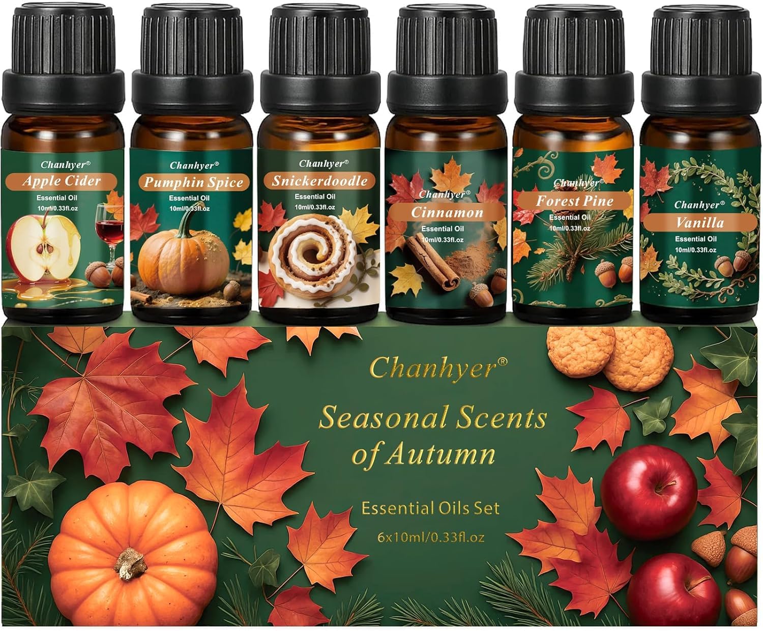 Coffret d'Huiles Essentielles Clean 6 x 10ml – Linge Frais, Coton, Poudre Douce, Menthe Poivrée, Maison Propre, Parfum Savon pour Diffuseur, Parfum d'Ambiance à la Maison